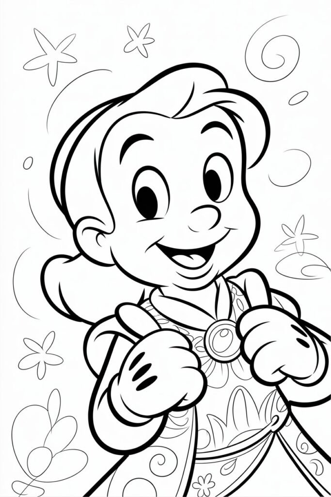 Disney Character Coloring Pages