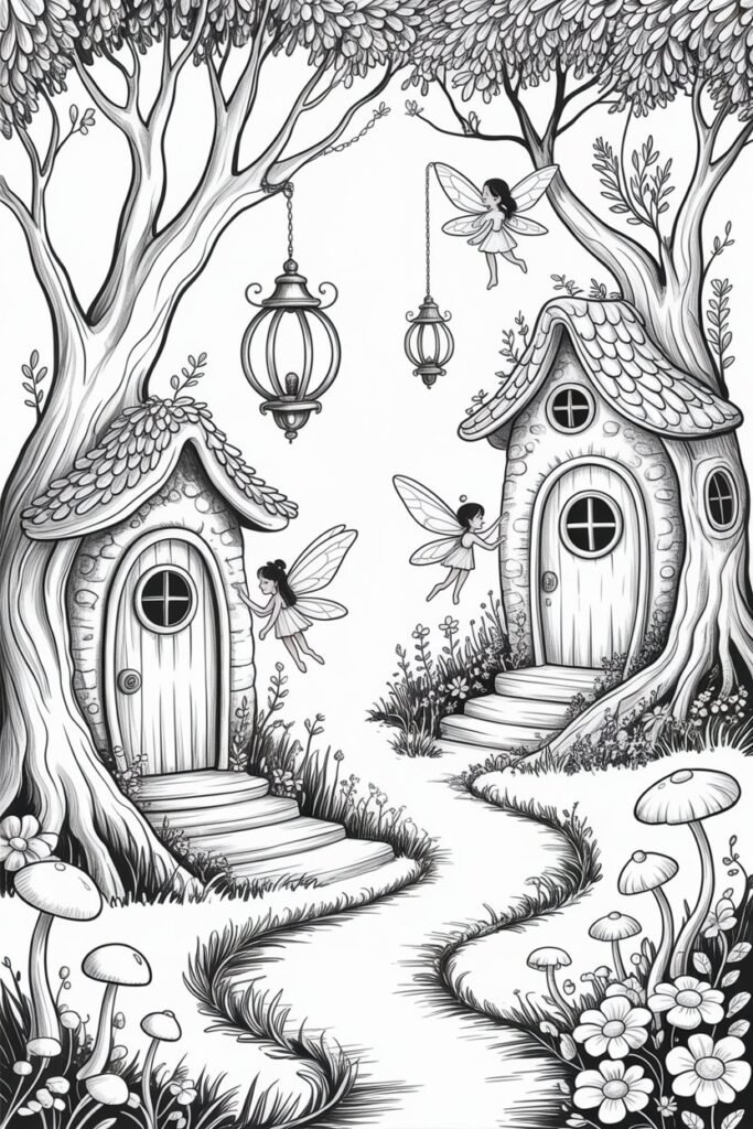 fairy coloring pages free printable
