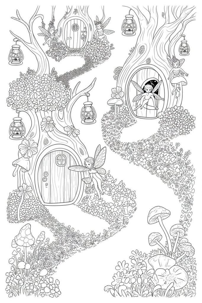 fairy coloring pages free printable