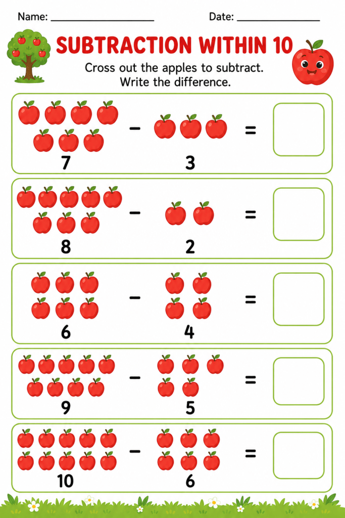 Math Worksheets and Activities Free Printables