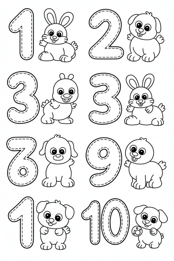 number activities for preschoolers free printable
