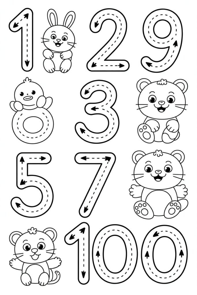 number activities for preschoolers free printable
