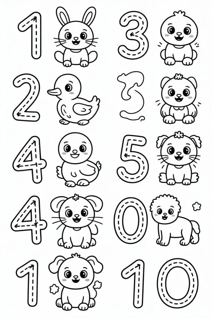 number activities for preschoolers free printable