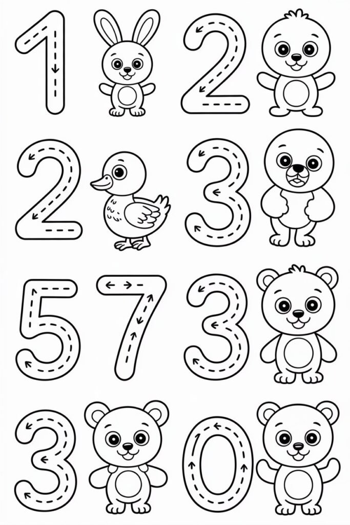 number activities for preschoolers free printable