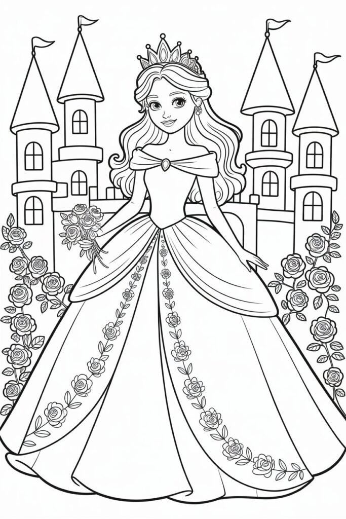 Princess Coloring Pages Free Printable