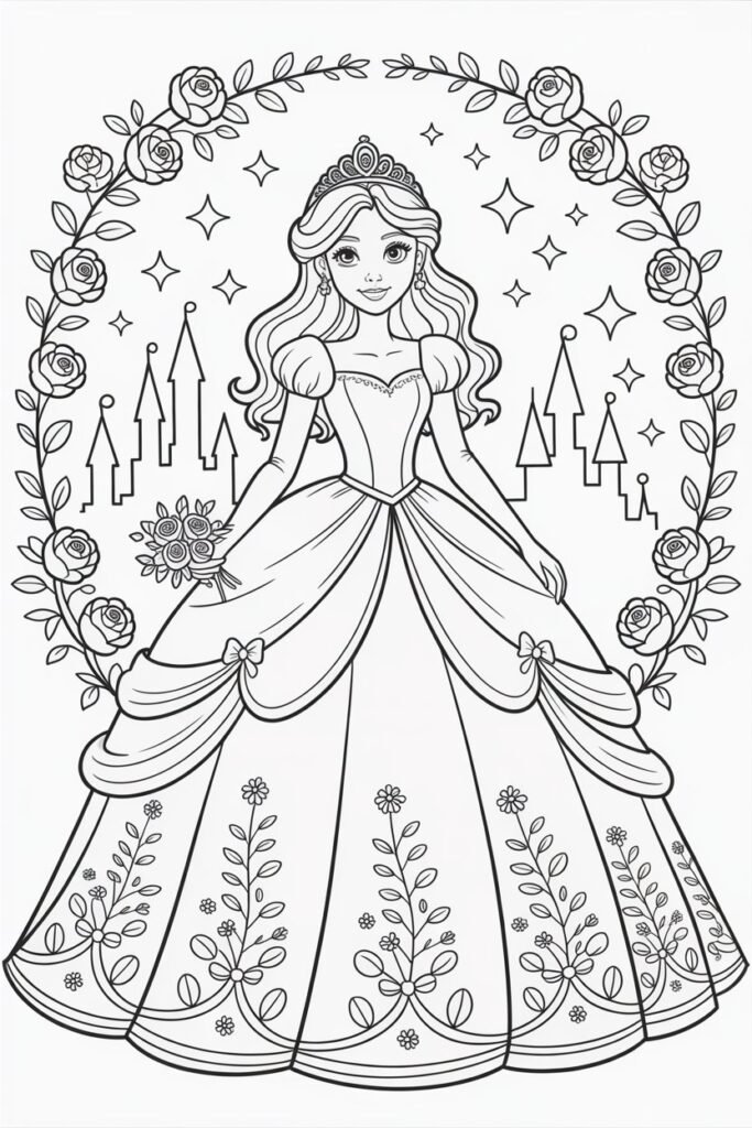 Princess Coloring Pages Free Printable
