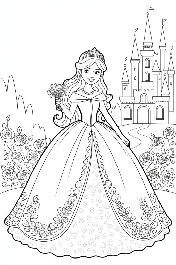Princess Coloring Pages Free Printable