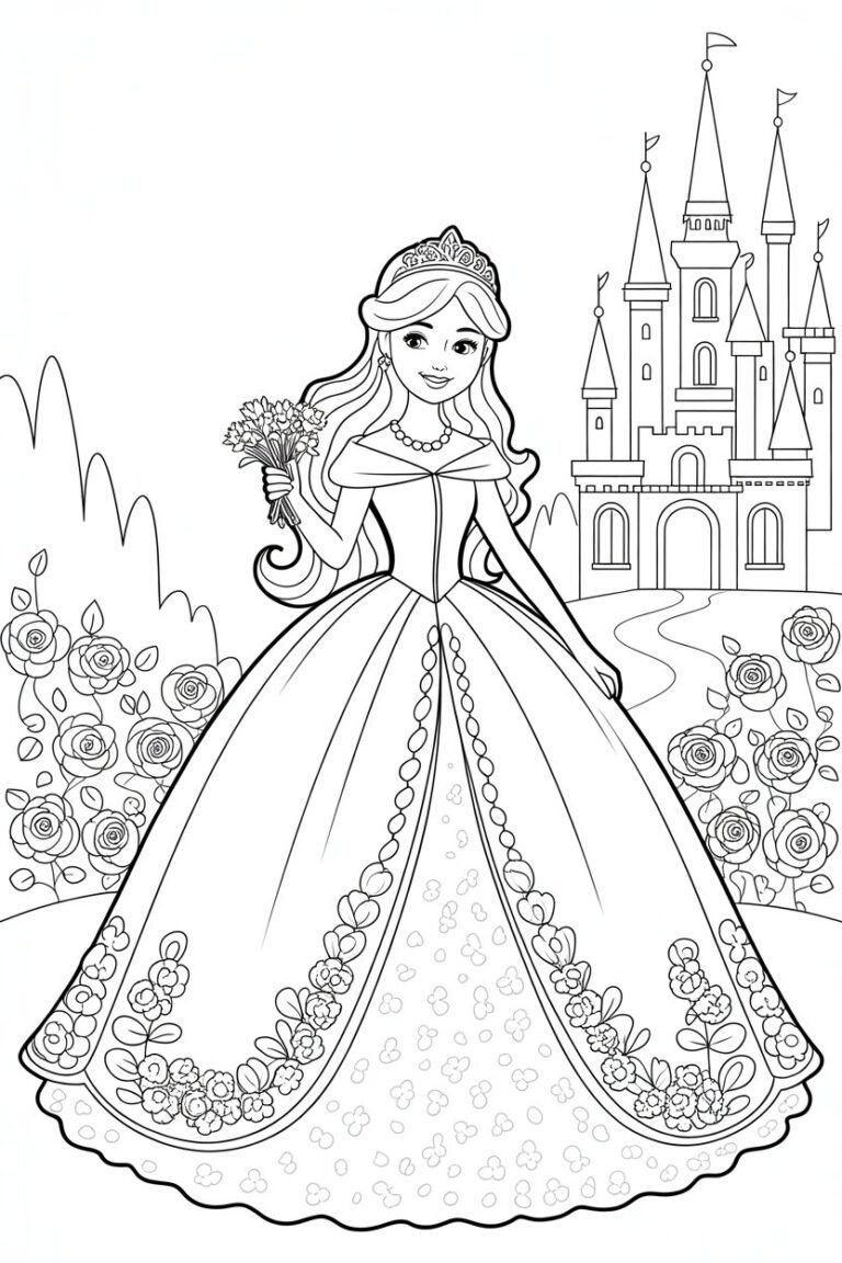 Princess Coloring Pages Free Printable