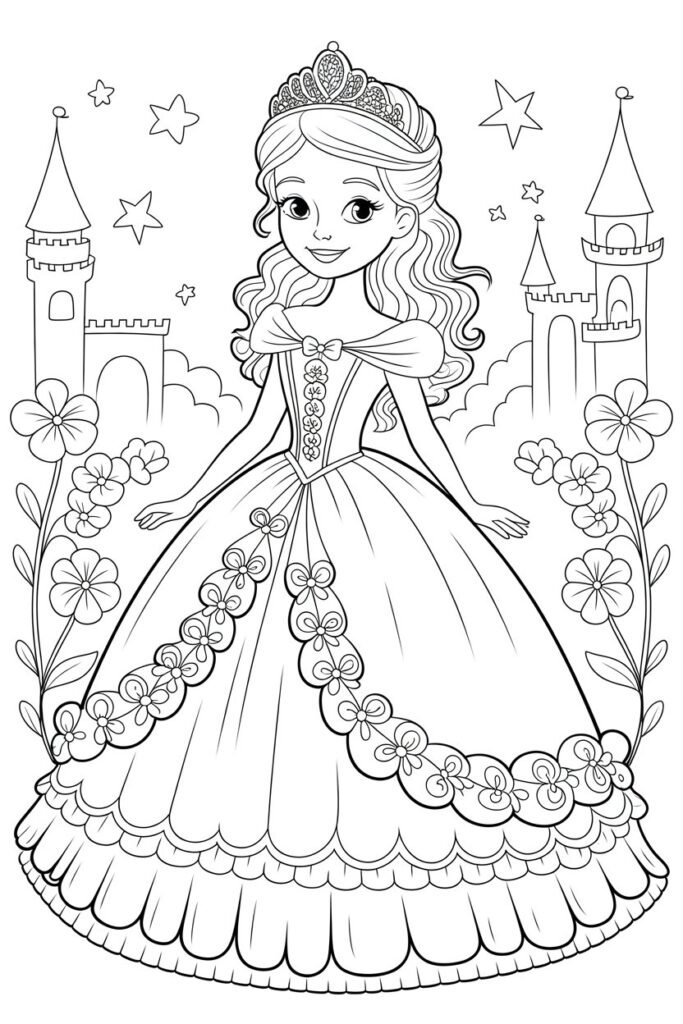 Princess Coloring Pages Free Printable