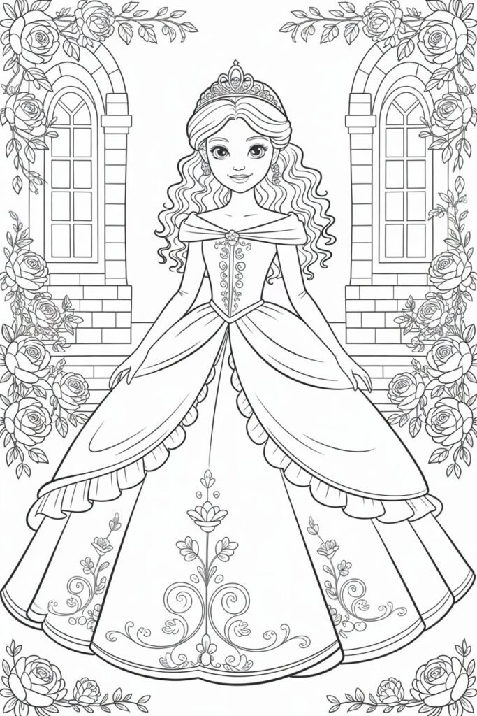 Princess Coloring Pages Free Printable