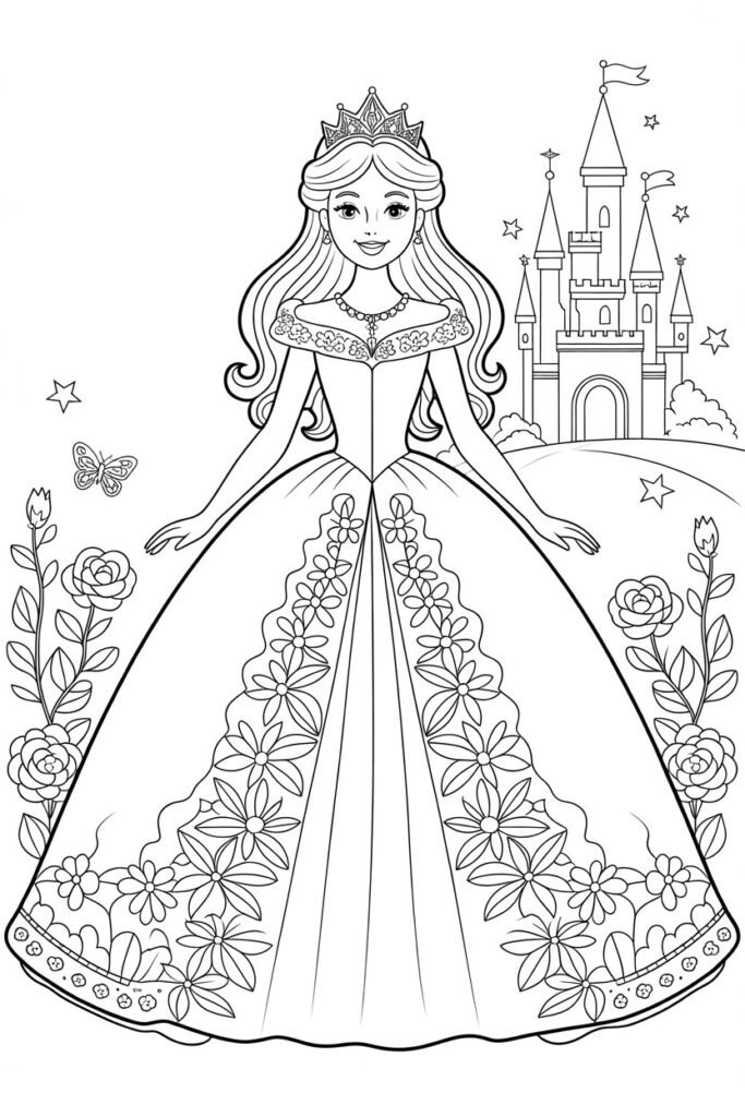 Princess Coloring Pages Free Printable