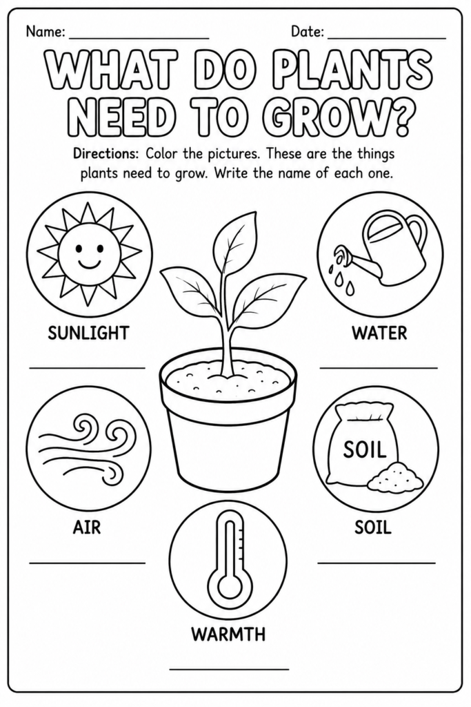 science worksheets free printable