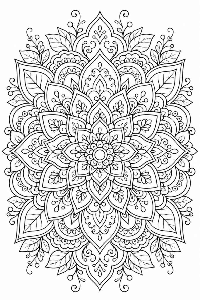 stress relief coloring pages