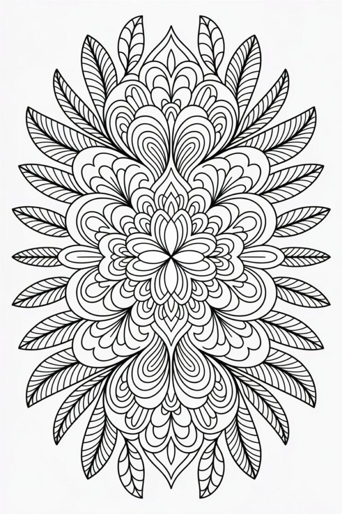 stress relief coloring pages