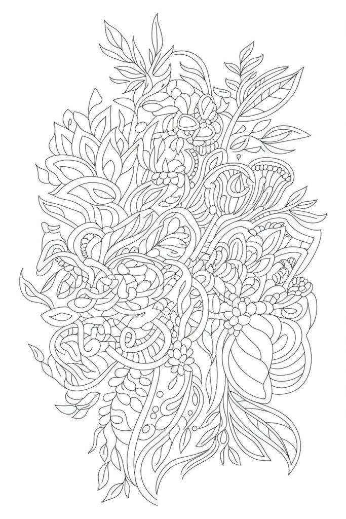 stress relief coloring pages