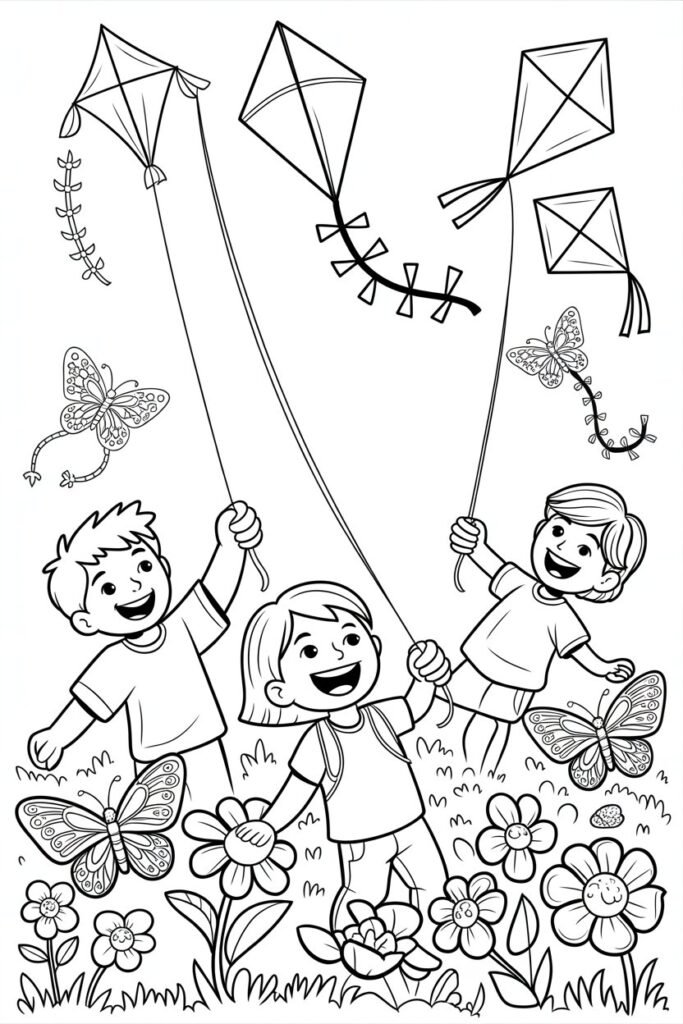 Summer Coloring Pages Free Printable for Kids