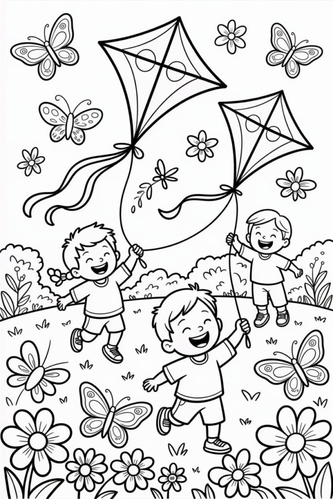 Summer Coloring Pages Free Printable for Kids