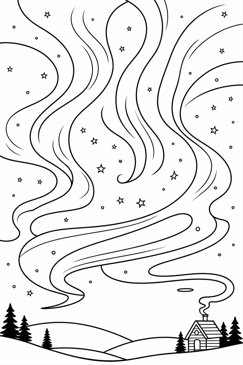 Aurora Design 3 - Aurora Coloring Pages Free Printable for Kids - Magical