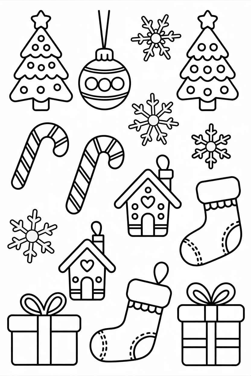 Trendy christmas - Free Trendy Christmas Coloring Pages Printable (Fun & Festive Designs for All Ages!)