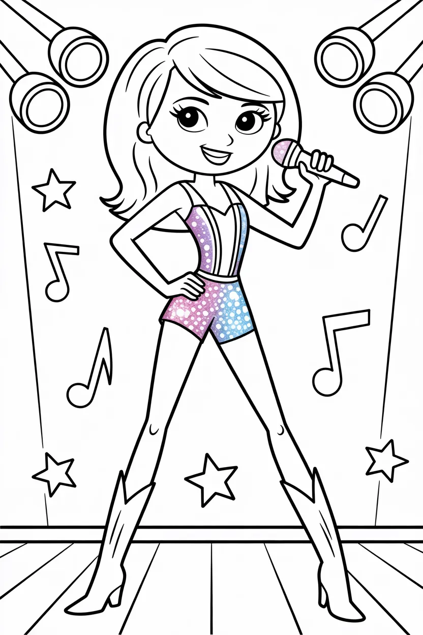 Hannah montana Design 1 - Hannah Montana Coloring Pages Free Printable (2)
