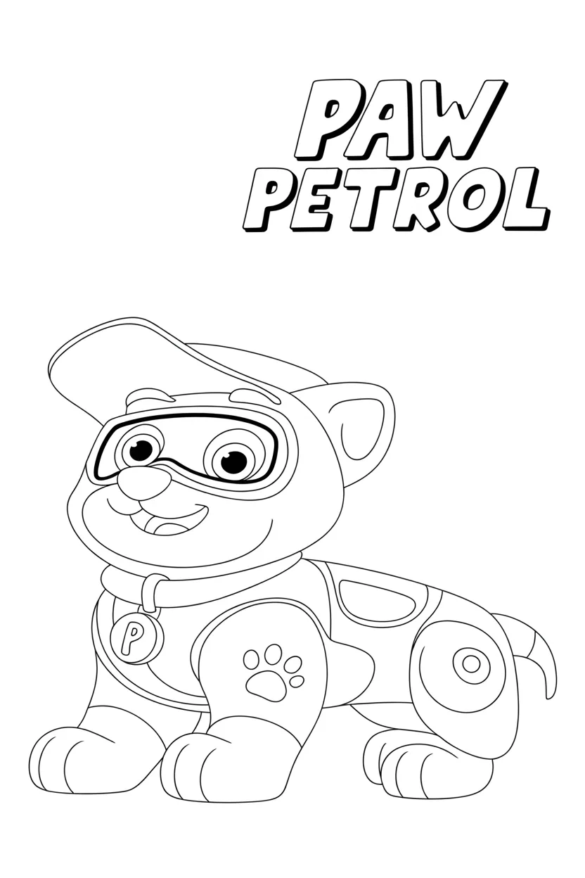 Paw petrol Design 2 - Paw Petrol Coloring Pages Free Printable for Kids