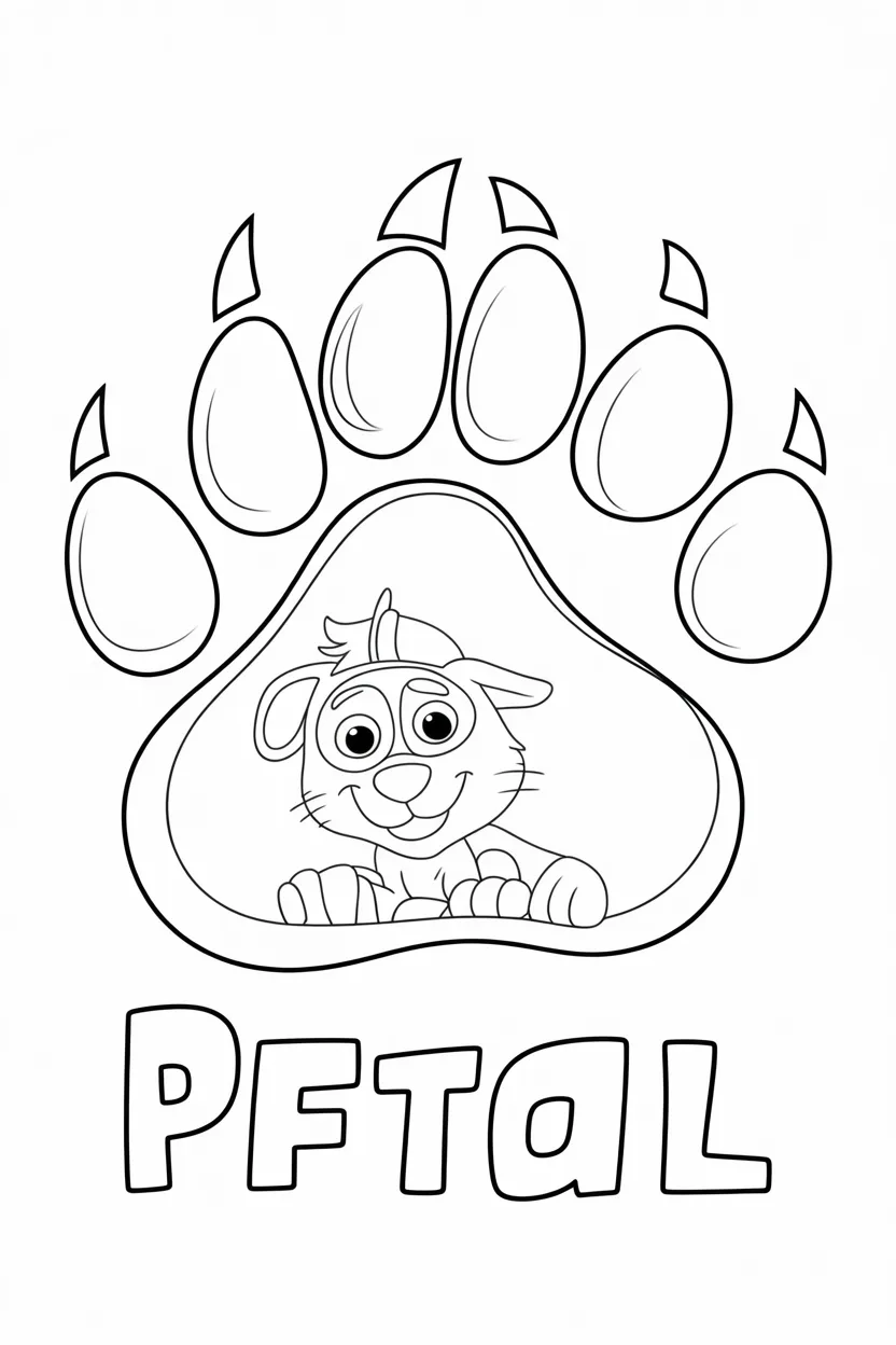 Paw petrol Design 4 - Paw Petrol Coloring Pages Free Printable for Kids