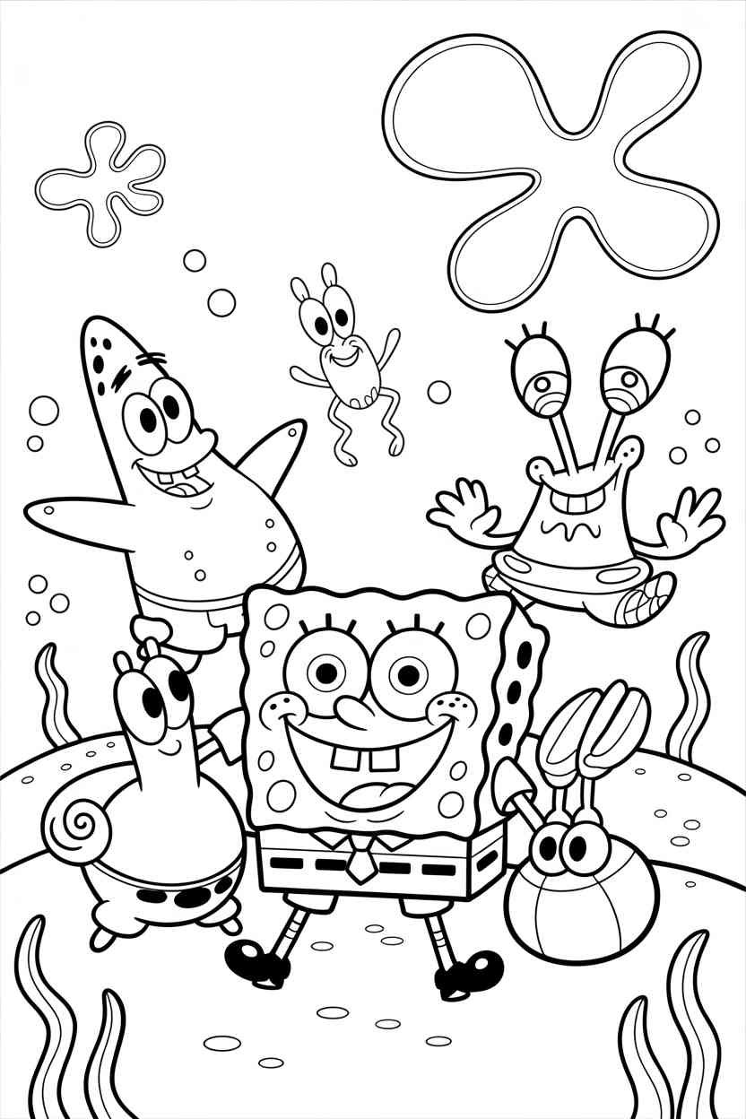 Spongebob squarepants - SpongeBob SquarePants Coloring Pages Free Printable for Kids