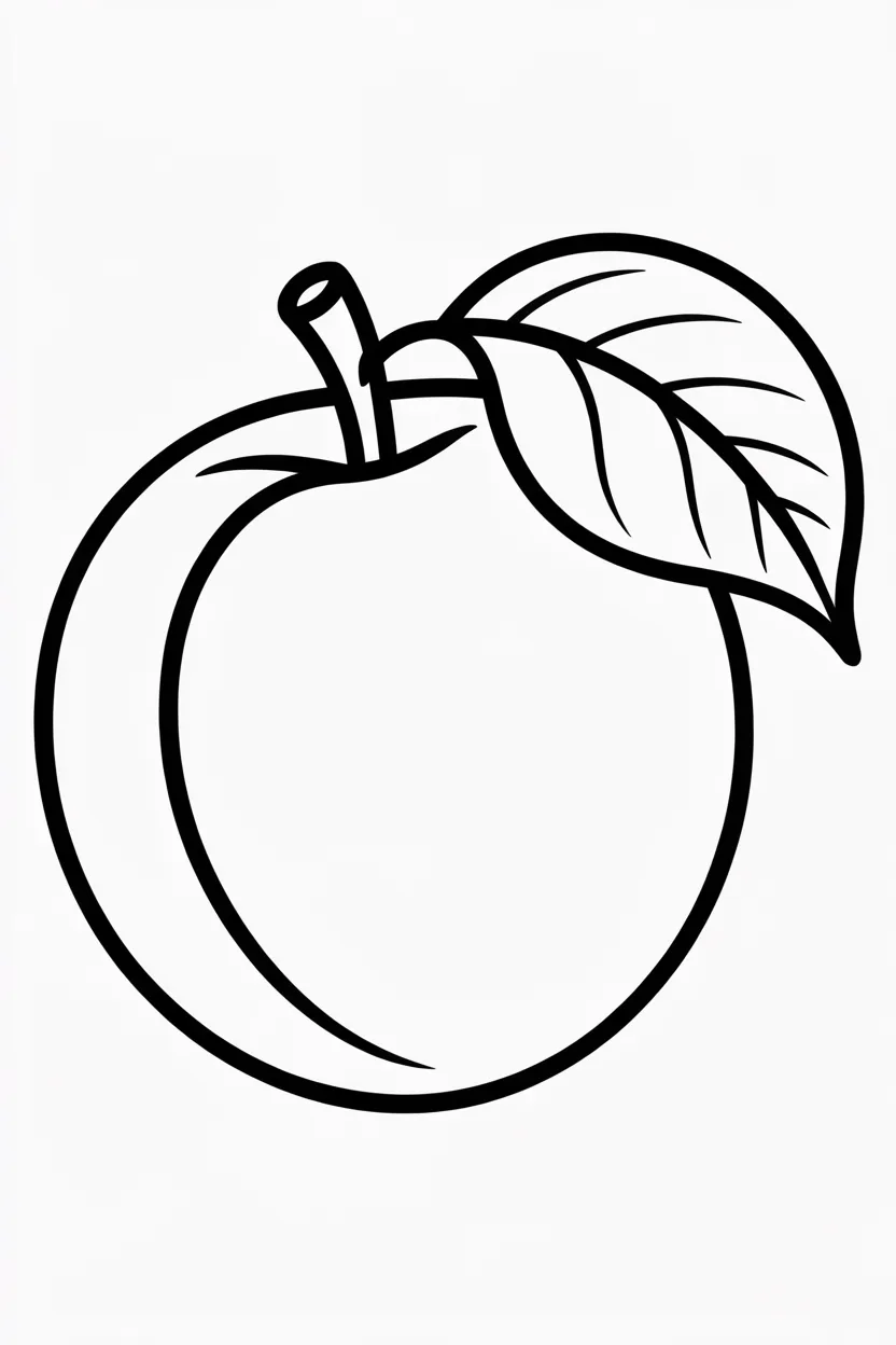 Apricot Design 1 - Apricot Coloring Pages Free Printable
