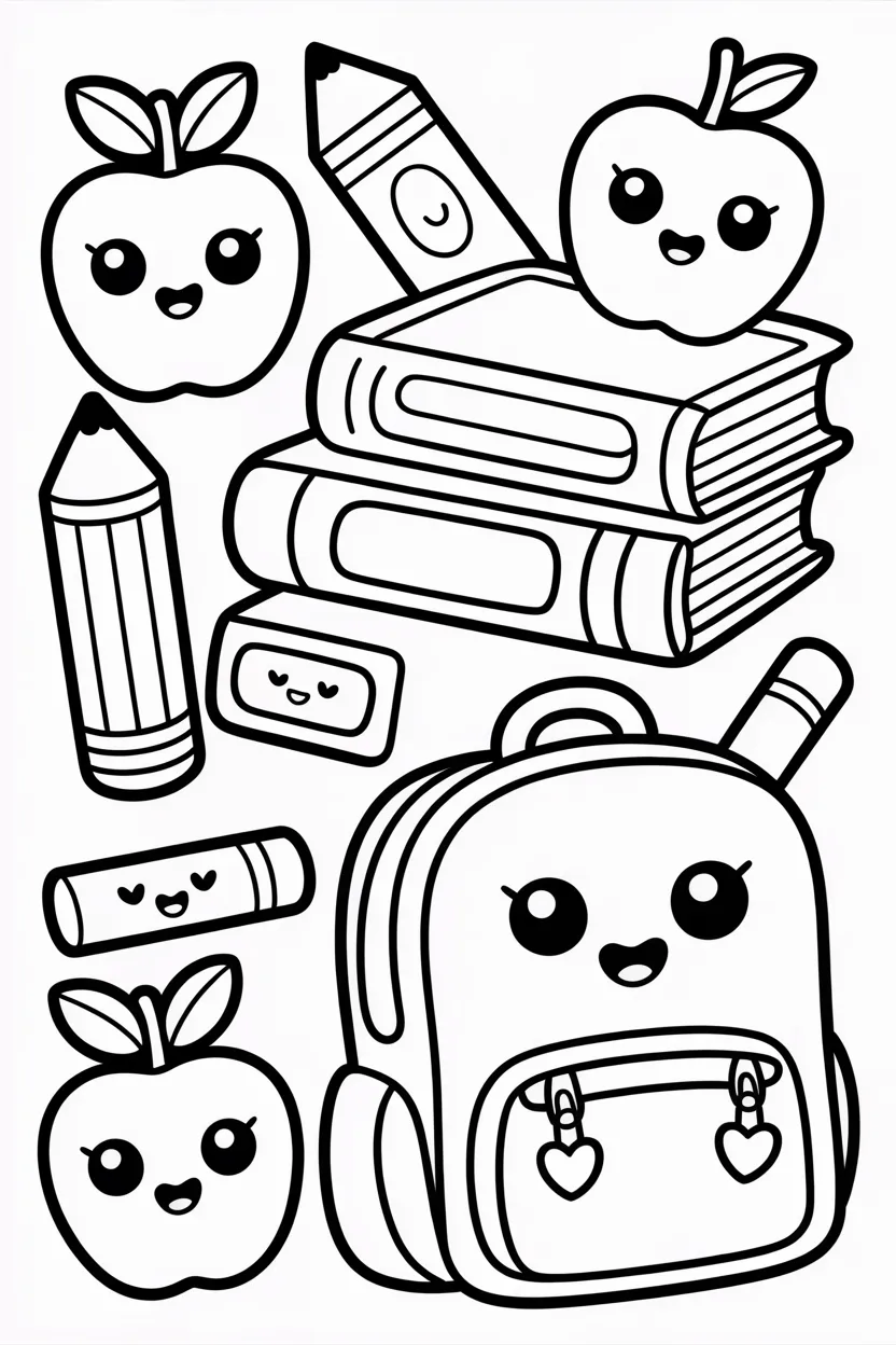 Back school Design 2 - Back to School Coloring Pages Free Printable for Kids (3)