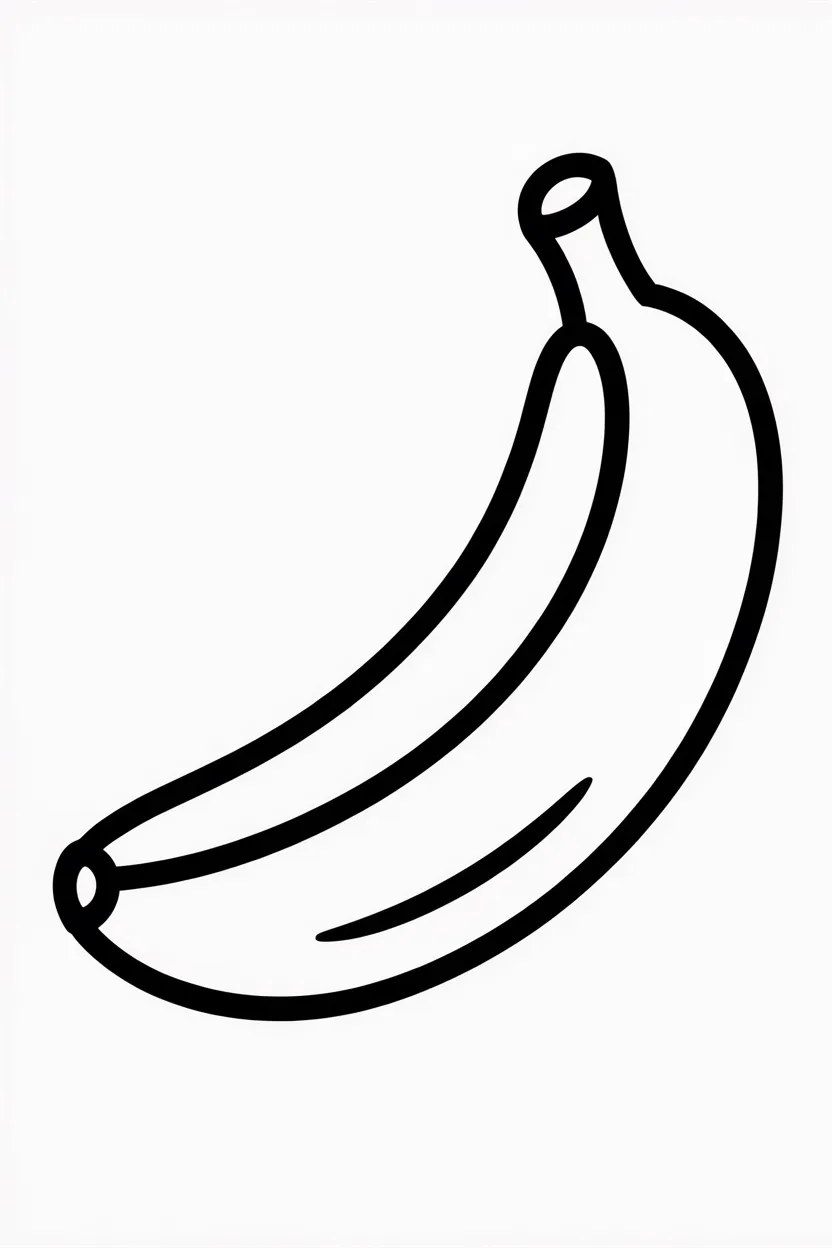 Banana Design 3 - Banana Coloring Pages Free Printable for Kids - Pack