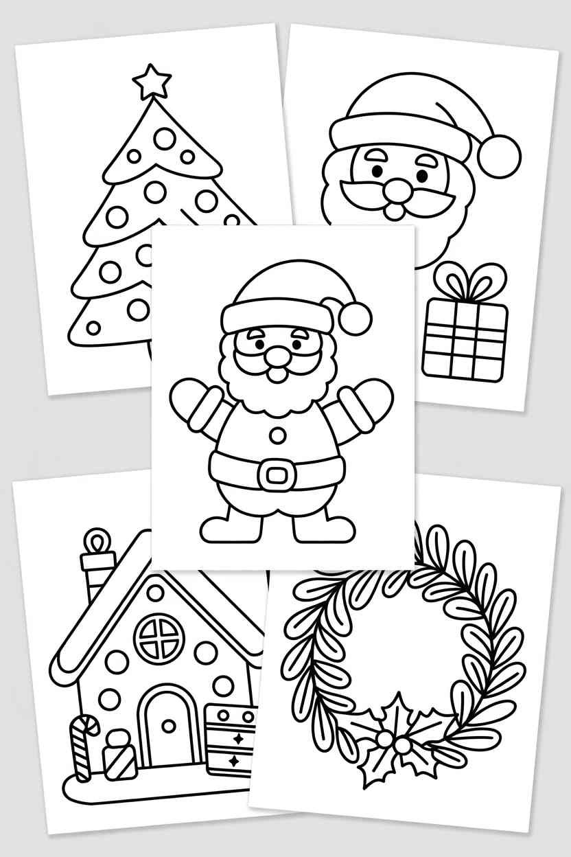 Christmas - Christmas Coloring Pages Free Printable