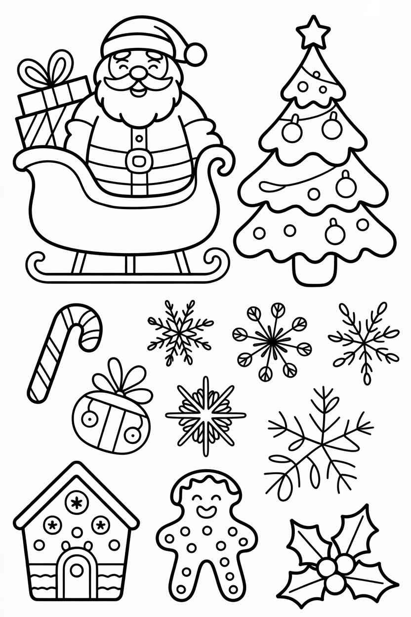 Christmas - Christmas Coloring Pages Free Printable (2)
