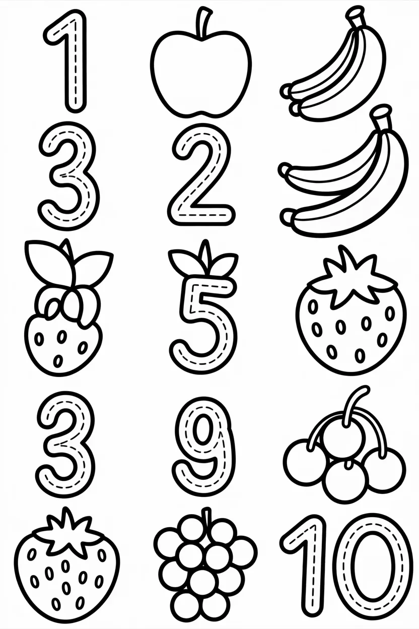 Count trace activity Design 4 - Count and Trace Activity Pages Free Printable for