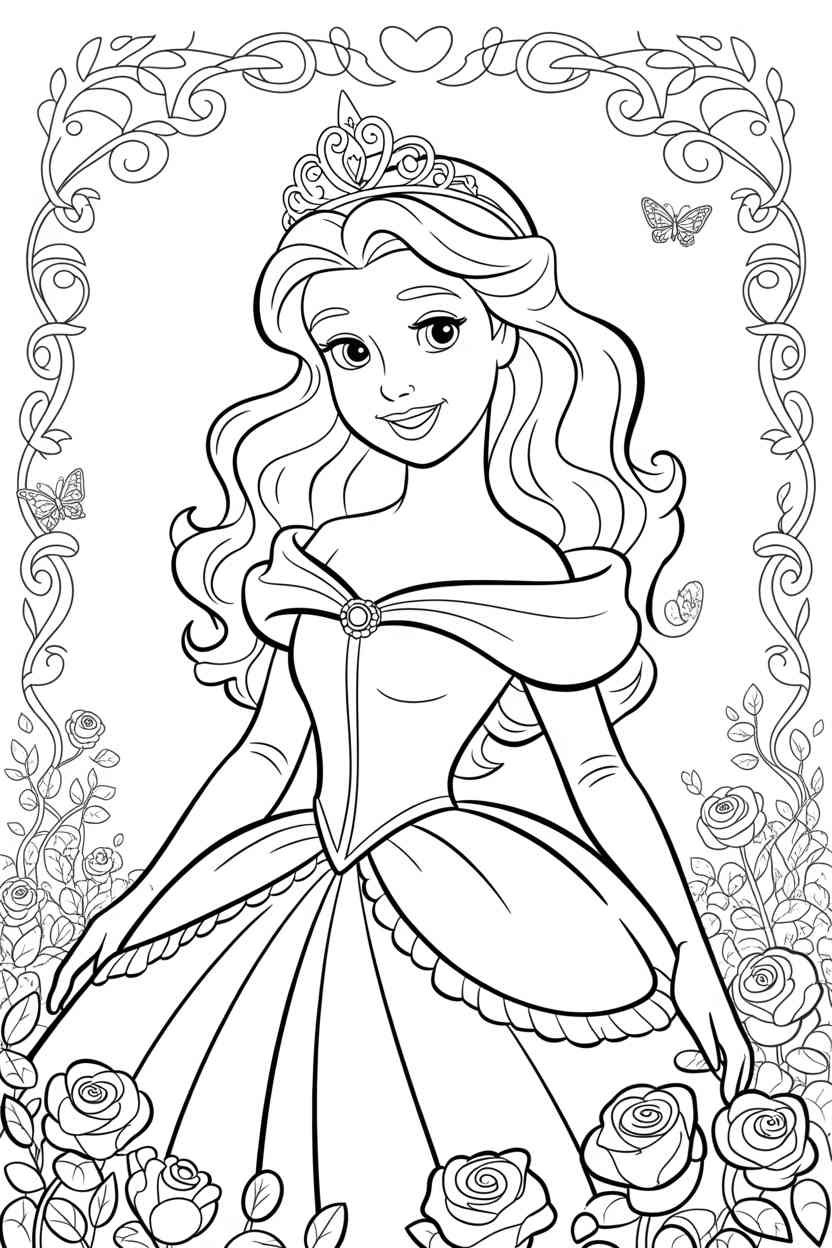 Disney princess - Disney Princess Coloring Pages Free Printable