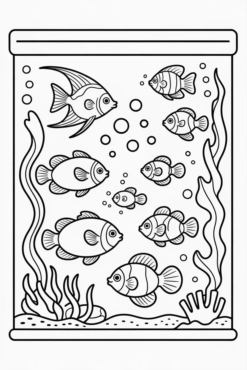 Fish Design 3 - Fish Coloring Pages Free Printable
