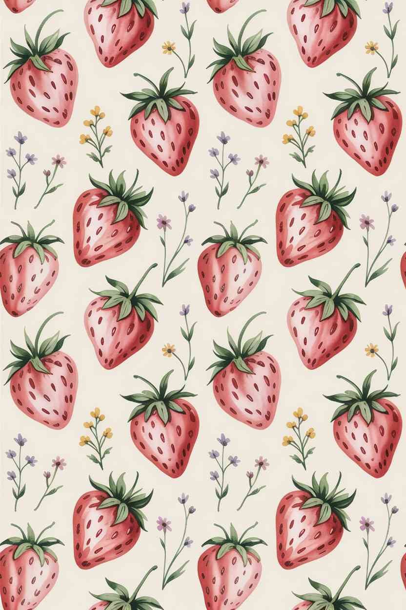 Aesthetic strawberry mobile - Free Aesthetic Strawberry Mobile Wallpapers to Sweeten Your Screen (3)