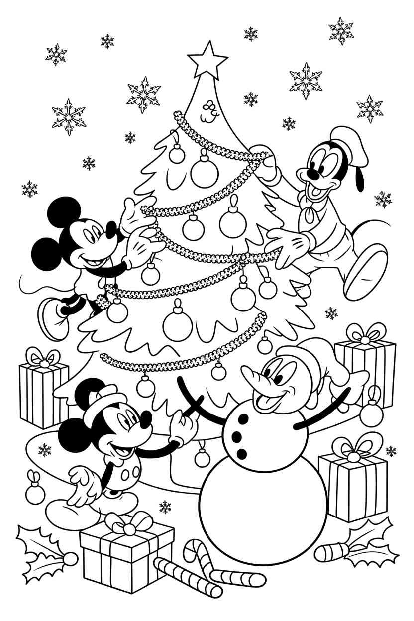 Cartoon christmas - Free Printable Cartoon Christmas Coloring Pages: Festive Fun for Kids and Adults