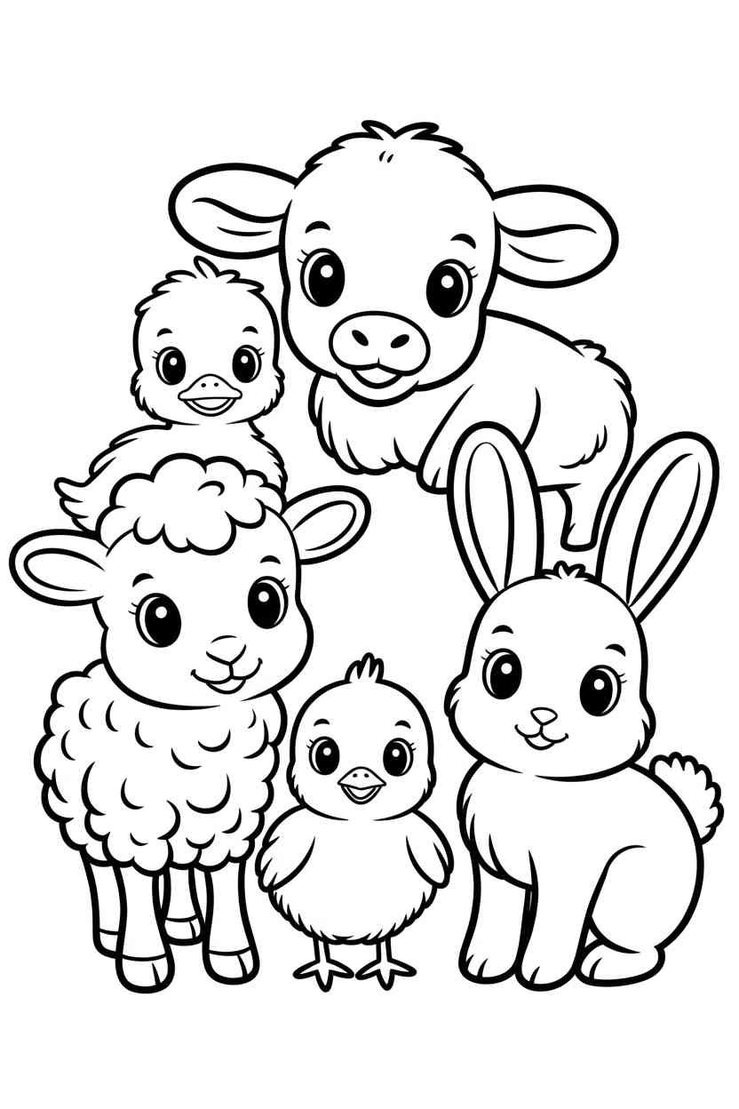 Farm animal - Free Printable Farm Animal Coloring Pages (2)