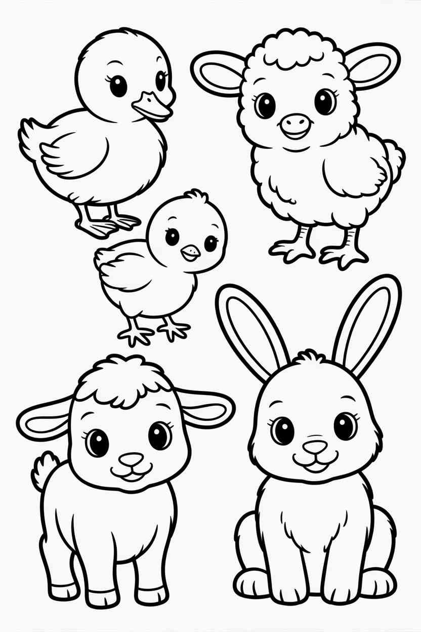 Farm animal - Free Printable Farm Animal Coloring Pages (3)