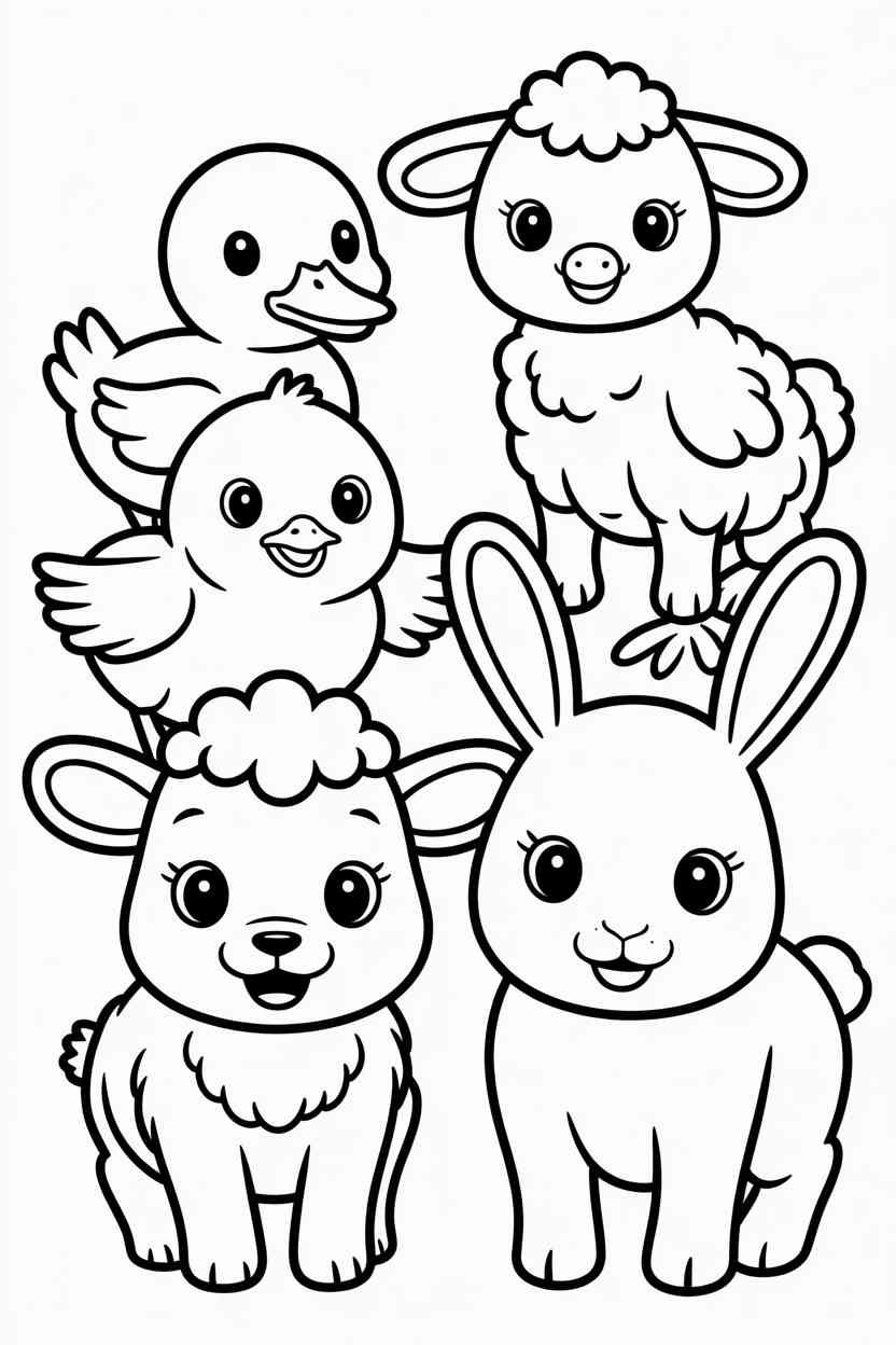 Farm animal - Free Printable Farm Animal Coloring Pages (4)