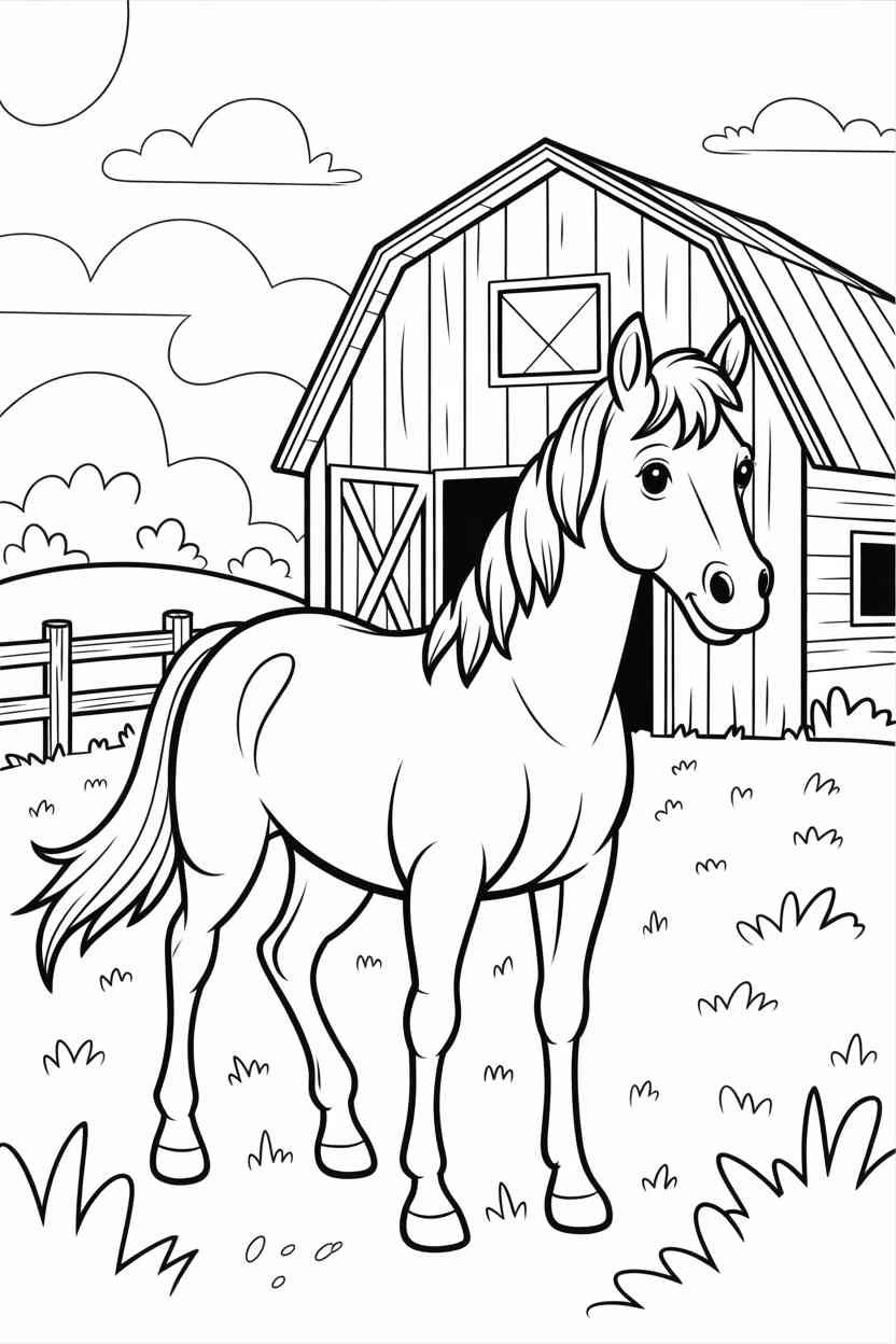 Horse - Free Printable Horse Coloring Pages