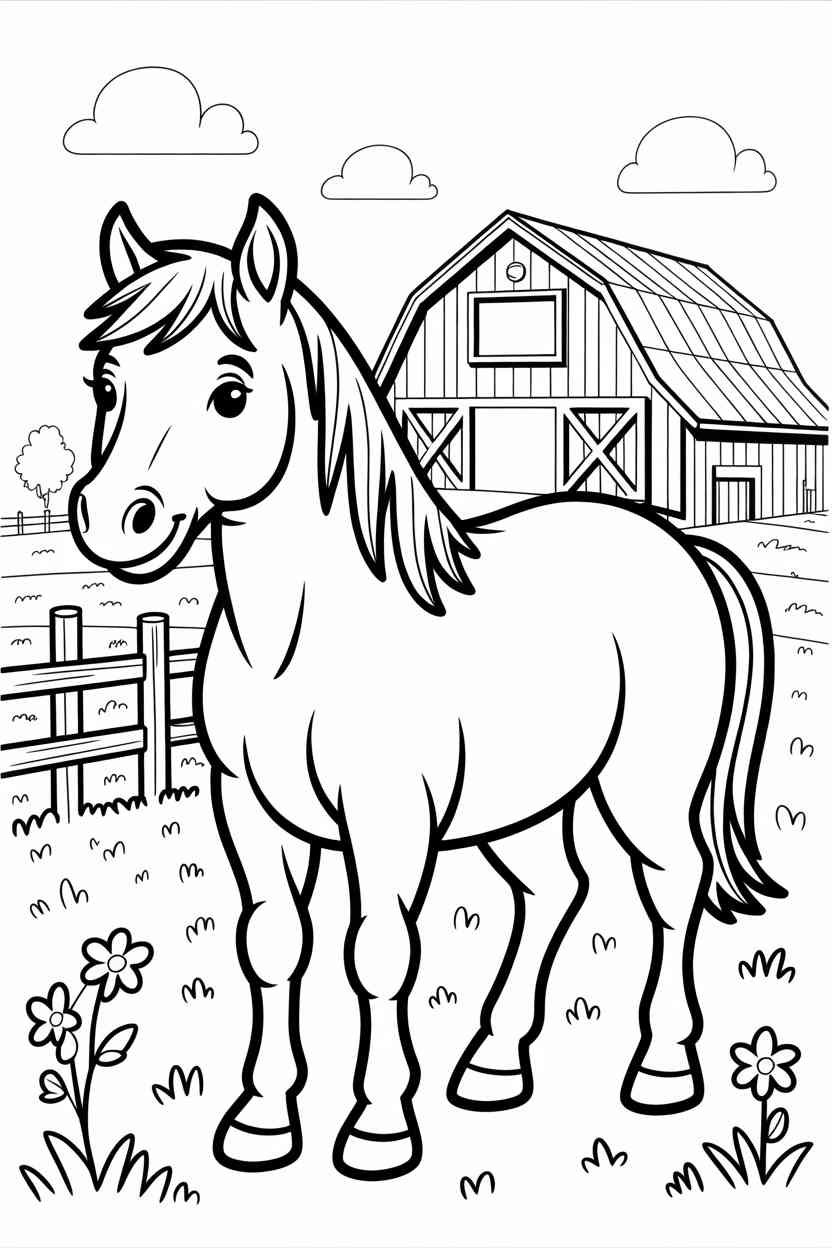 Horse - Free Printable Horse Coloring Pages (2)