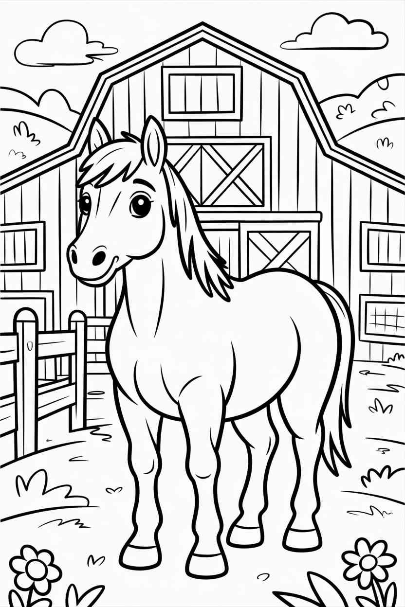 Horse - Free Printable Horse Coloring Pages (3)