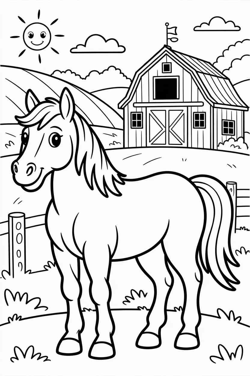 Horse - Free Printable Horse Coloring Pages (4)