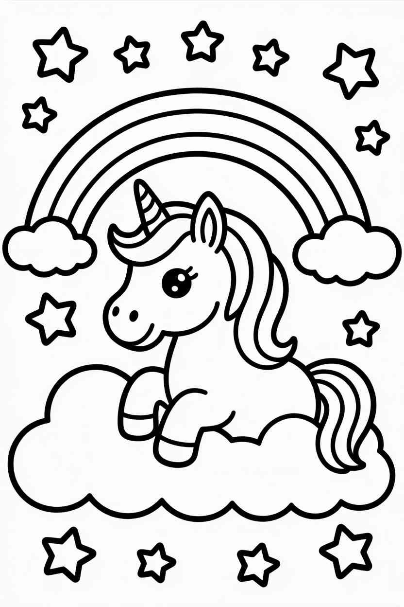 Unicorn - Free Printable Unicorn Coloring Pages