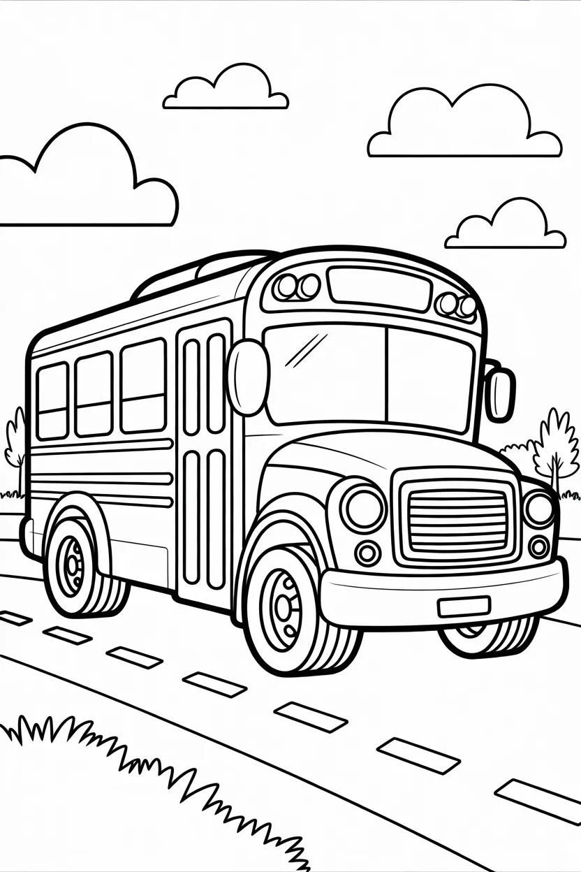 Transportation vehicle Design 1 - Transportation Vehicle coloring pages free printable