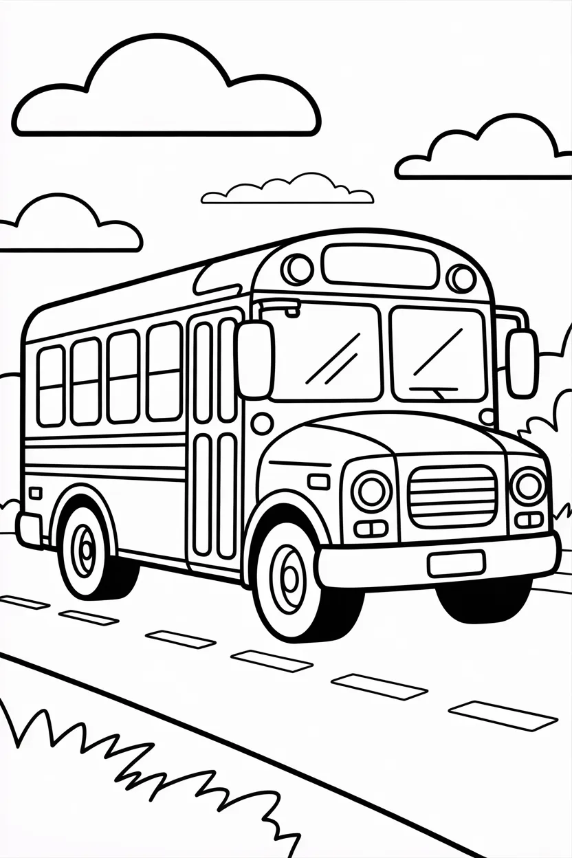 Transportation vehicle Design 4 - Transportation Vehicle coloring pages free printable