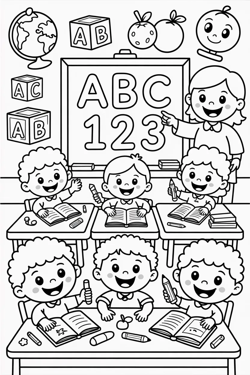 Kids activity Design 1 - Kids Activity Coloring Pages Free Printable for Kids (3)