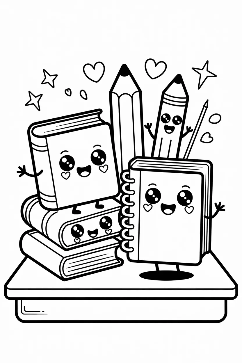 Kids Design 1 - Kids Coloring Pages Free Printable - Happy