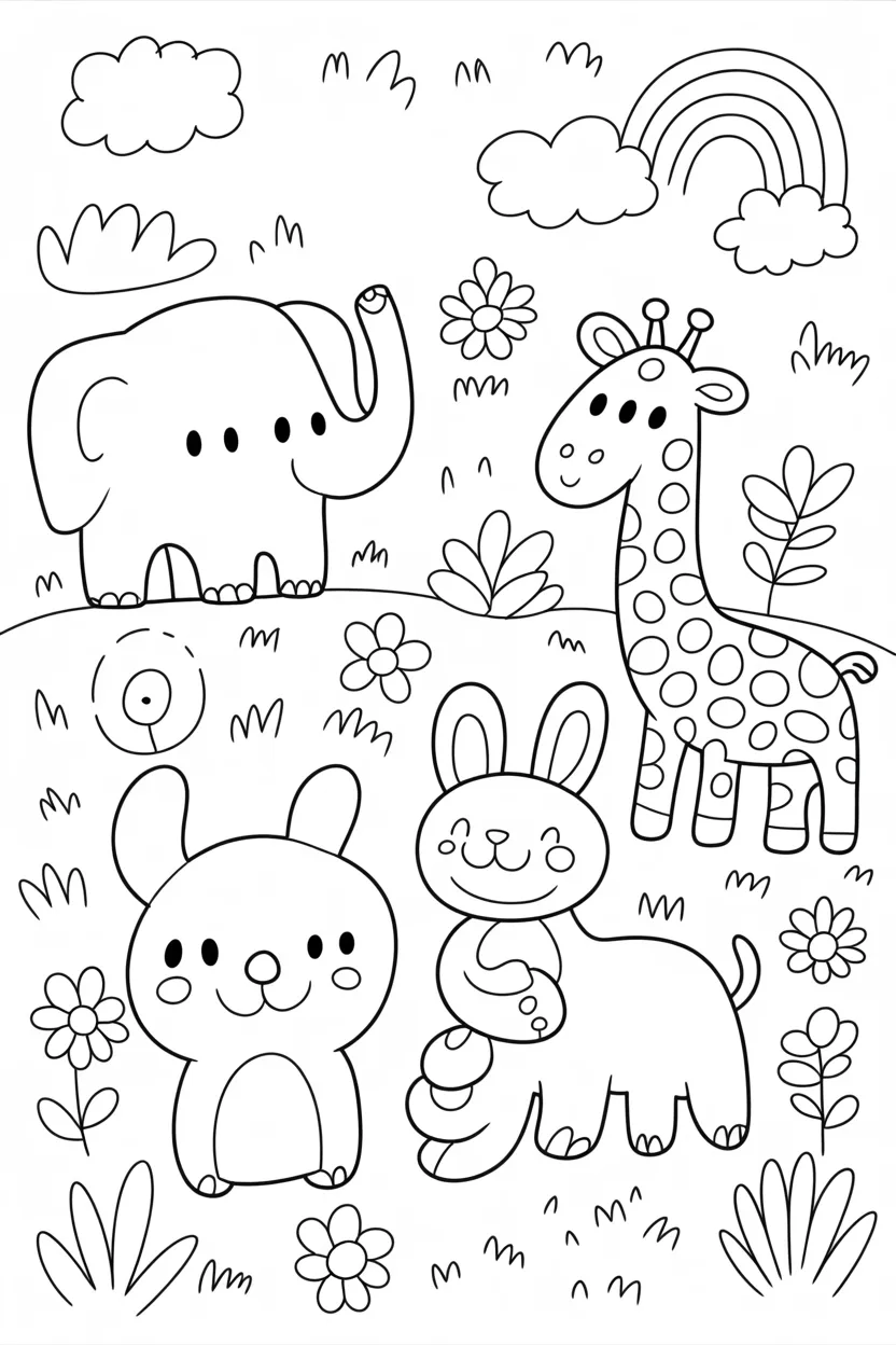 Kids Design 4 - Kids Coloring Pages Free Printable - Children